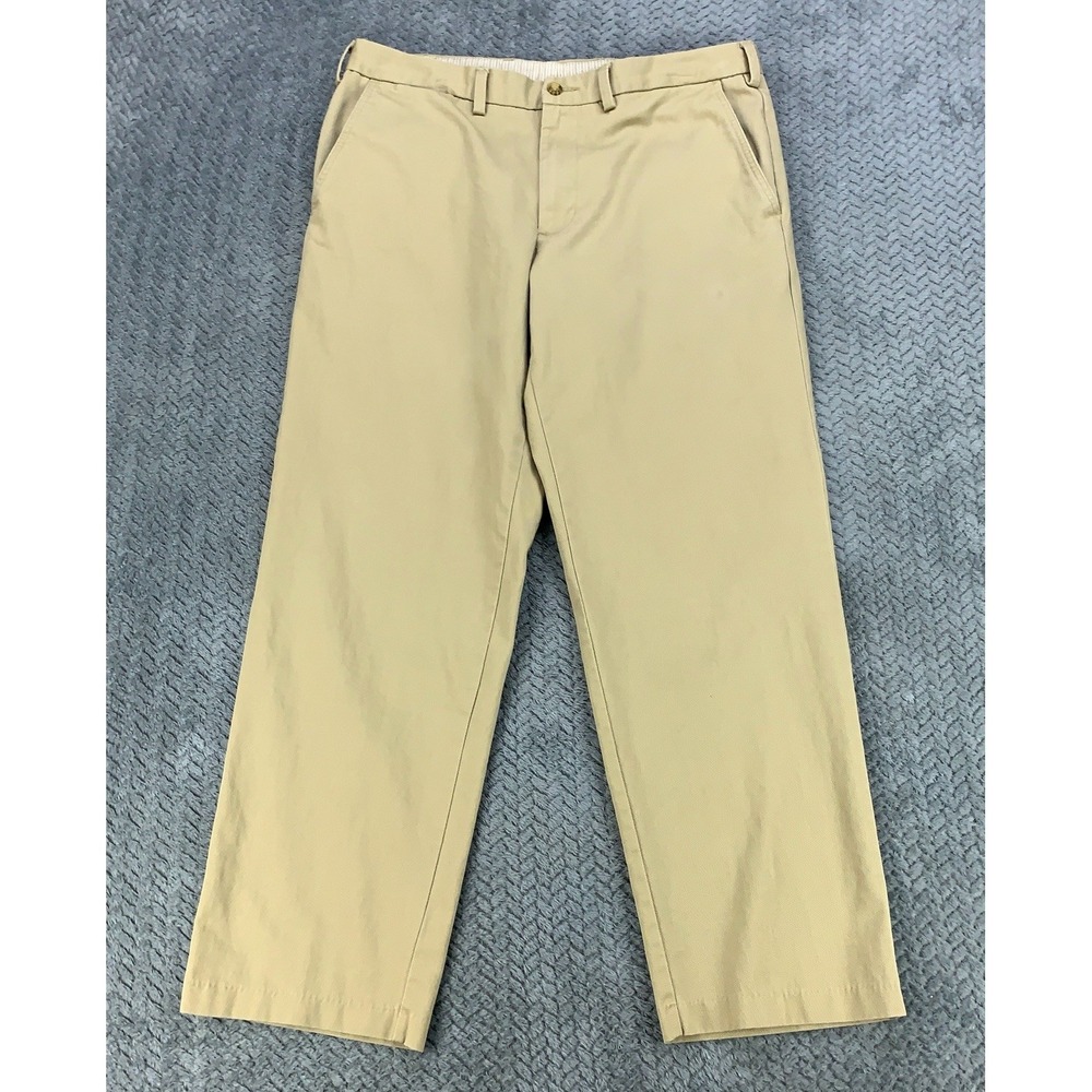 Bills Khakis Standard Issue Pants Men's 35x30 Beige Straight Leg Flat Front